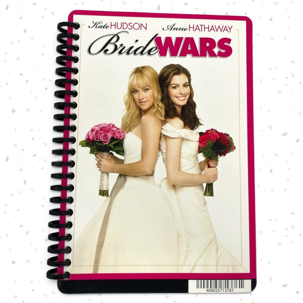 Bride Wars Mini Movie Poster Journal Notebook Diary Hand Crafted Lined Paper